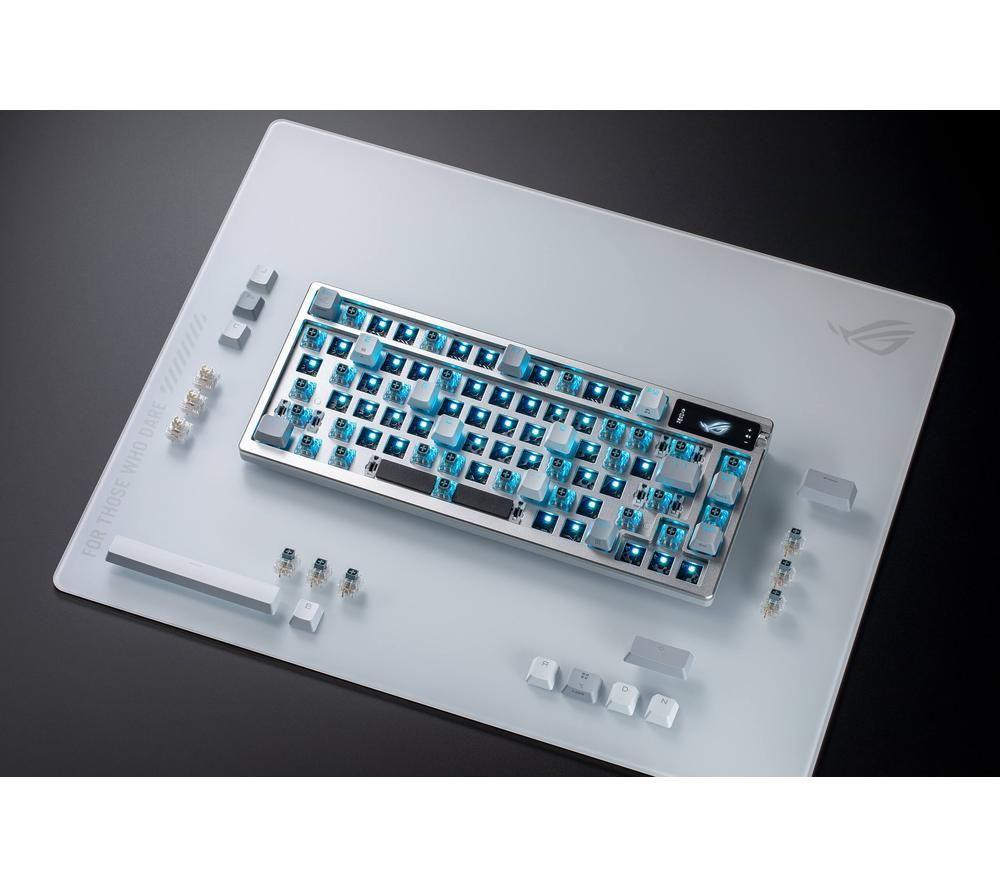 ASUS ROG Azoth Wireless Mechanical Gaming Keyboard &ndash; Moonlight White image number 11 of 13