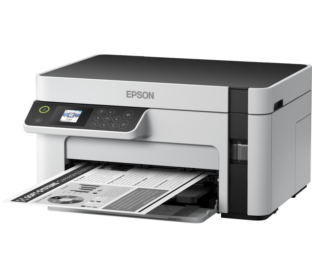 EPSON EcoTank ET-M2120 Monochrome All-in-One Wireless Inkjet Printer image number 4 of 18