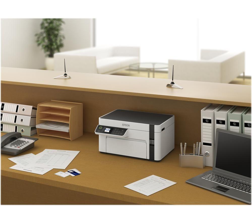 EPSON EcoTank ET-M2120 Monochrome All-in-One Wireless Inkjet Printer image number 10 of 18