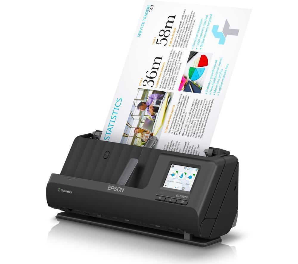 EPSON ES-C380W Document Scanner image number 8 of 12