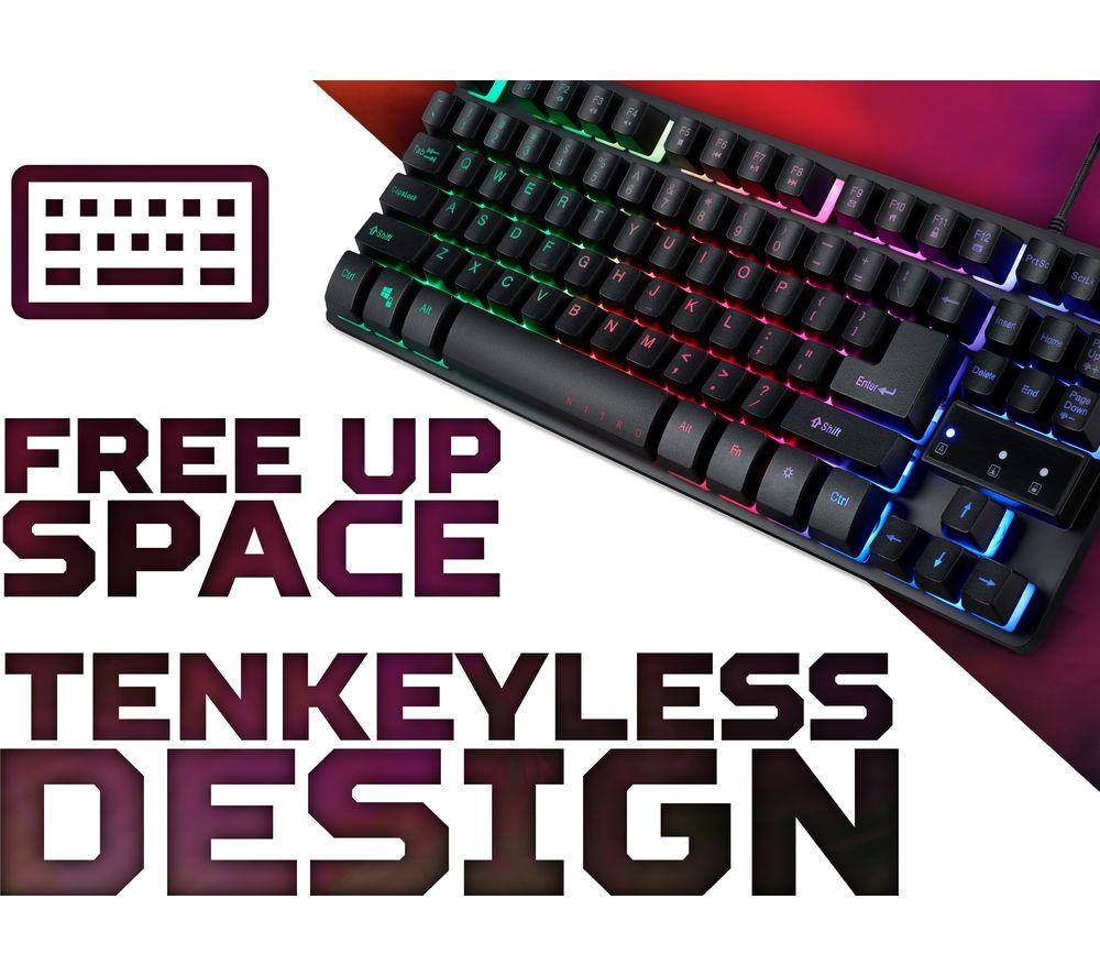 ACER Nitro TKL Gaming Keyboard - Black image number 3 of 7