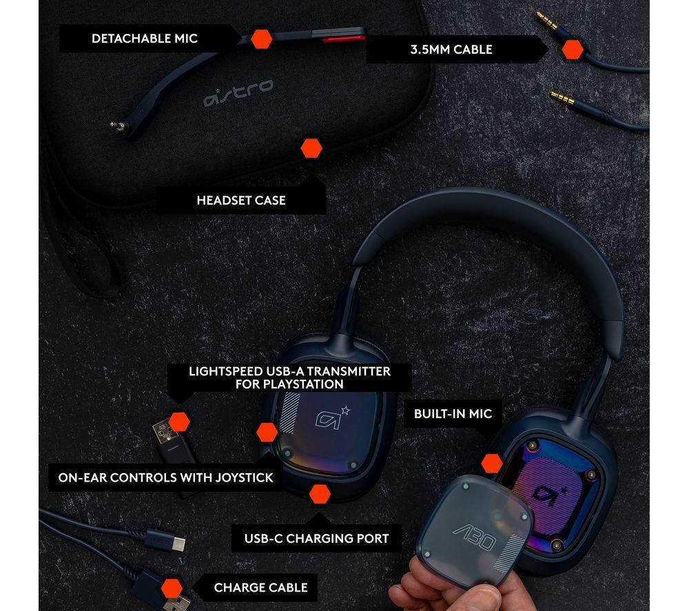 ASTRO A30 Wireless Gaming Headset for PlayStation - Blue image number 7 of 9