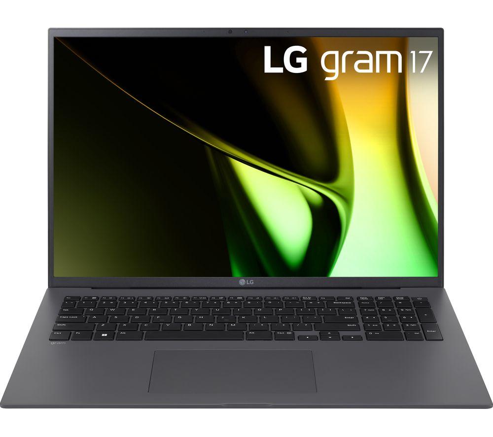LG gram 17 17Z90S-G.AA79A1 17 Laptop - IntelCore? Ultra7, 1 TB SSD, Dark Grey, Silver/Grey