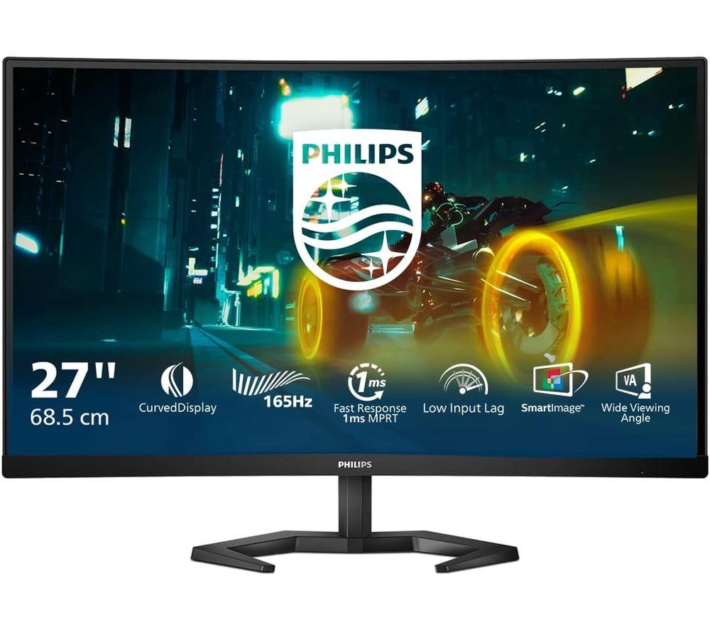 PHILIPS Evnia 27M1C3200VL Full HD 27 Curved VA LED Gaming Monitor - Black, Black