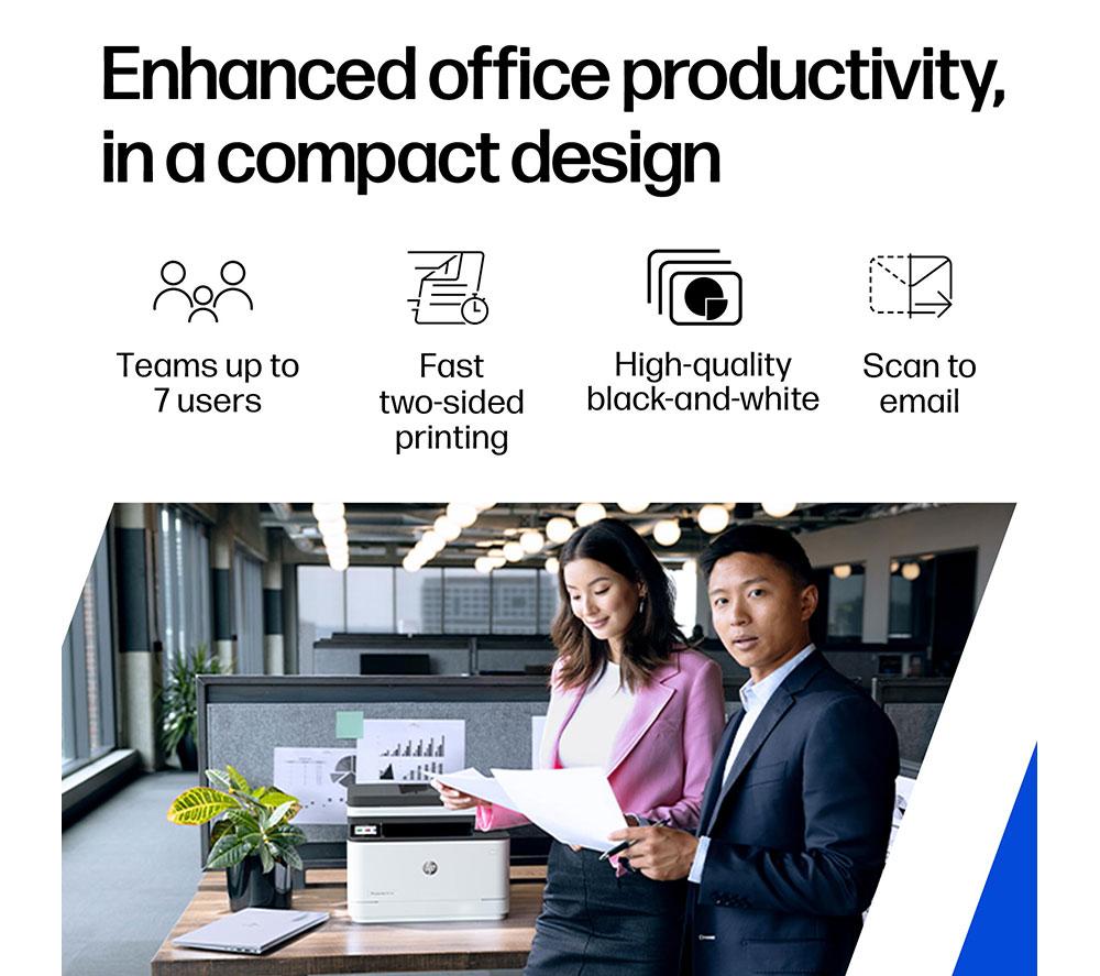HP LaserJet Pro 3102FDW Monochrome All-in-One Wireless Laser Printer with Fax image number 3 of 18