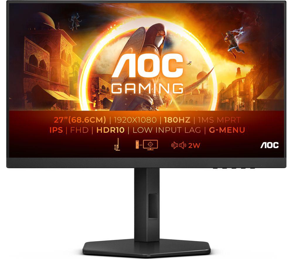 AOC 27G4X Full HD 24 IPS LCD Gaming Monitor - Black, Black