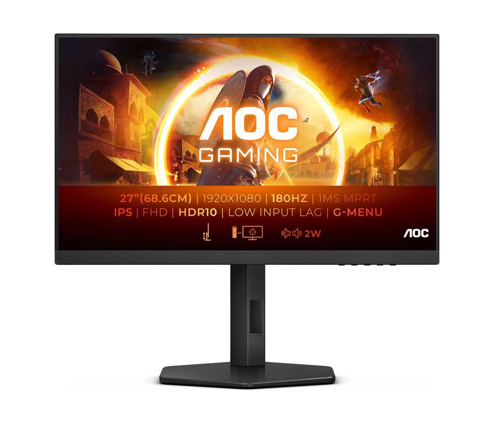 AOC 27G4X Full HD 24 IPS LCD Gaming Monitor - Black, Black