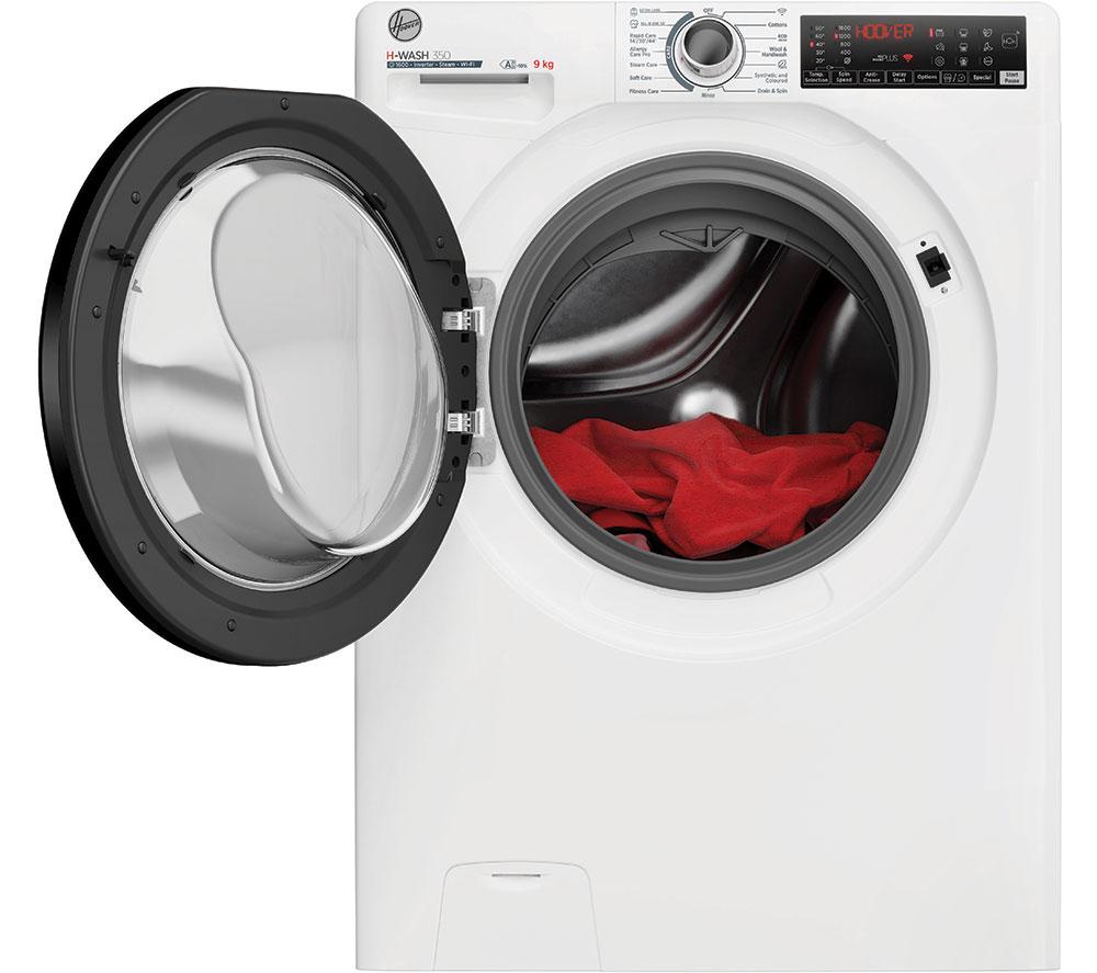 HOOVER H-Wash 350 H3WPS696TAMB6-80 WiFi-enabled 9 kg 1600rpm Washing Machine - White image number 2 of 10