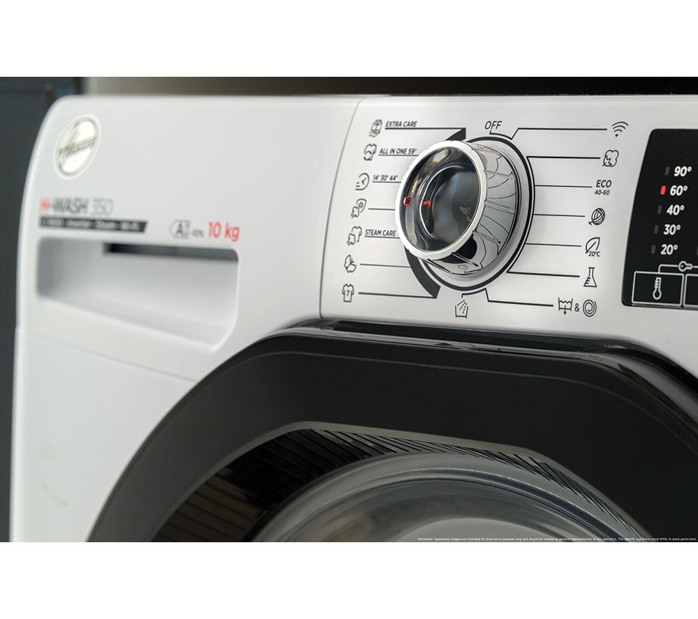 HOOVER H-Wash 350 H3WPS696TAMB6-80 WiFi-enabled 9 kg 1600rpm Washing Machine - White image number 10 of 10