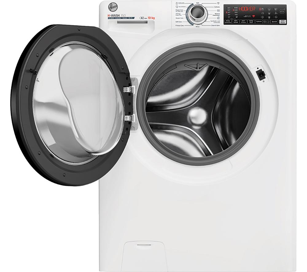 HOOVER H-Wash 350 H3WPS6106TAMB6-80 WiFi-enabled 10kg 1600rpm Washing Machine - White image number 2 of 11