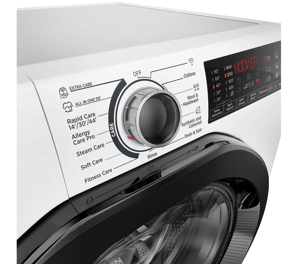 HOOVER H-Wash 350 H3WPS6106TAMB6-80 WiFi-enabled 10kg 1600rpm Washing Machine - White image number 4 of 11