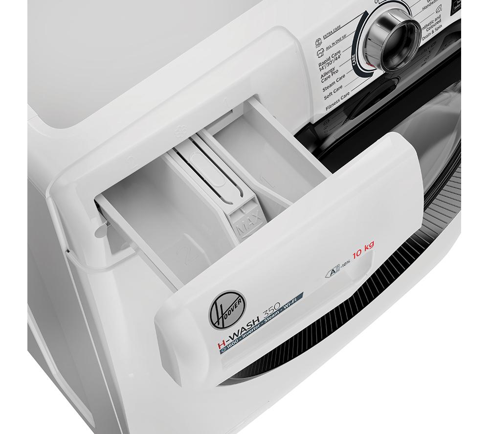 HOOVER H-Wash 350 H3WPS6106TAMB6-80 WiFi-enabled 10kg 1600rpm Washing Machine - White image number 5 of 11