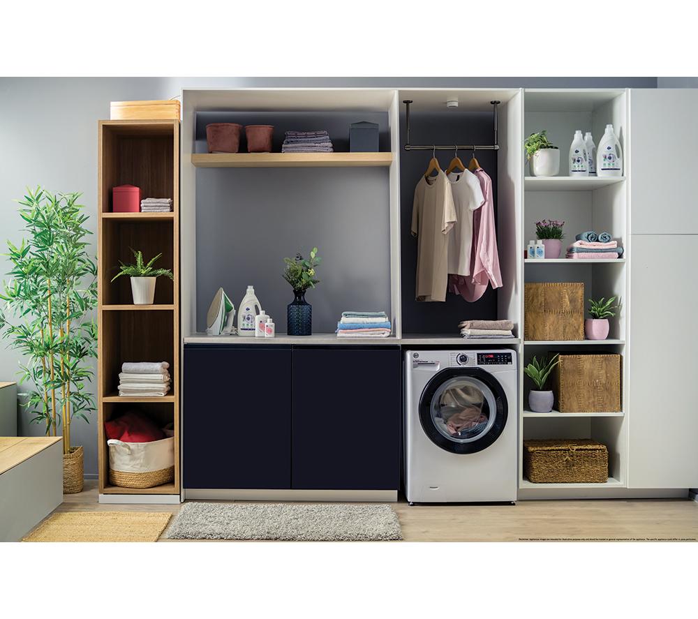 HOOVER H-Wash 350 H3WPS6106TAMB6-80 WiFi-enabled 10kg 1600rpm Washing Machine - White image number 8 of 11
