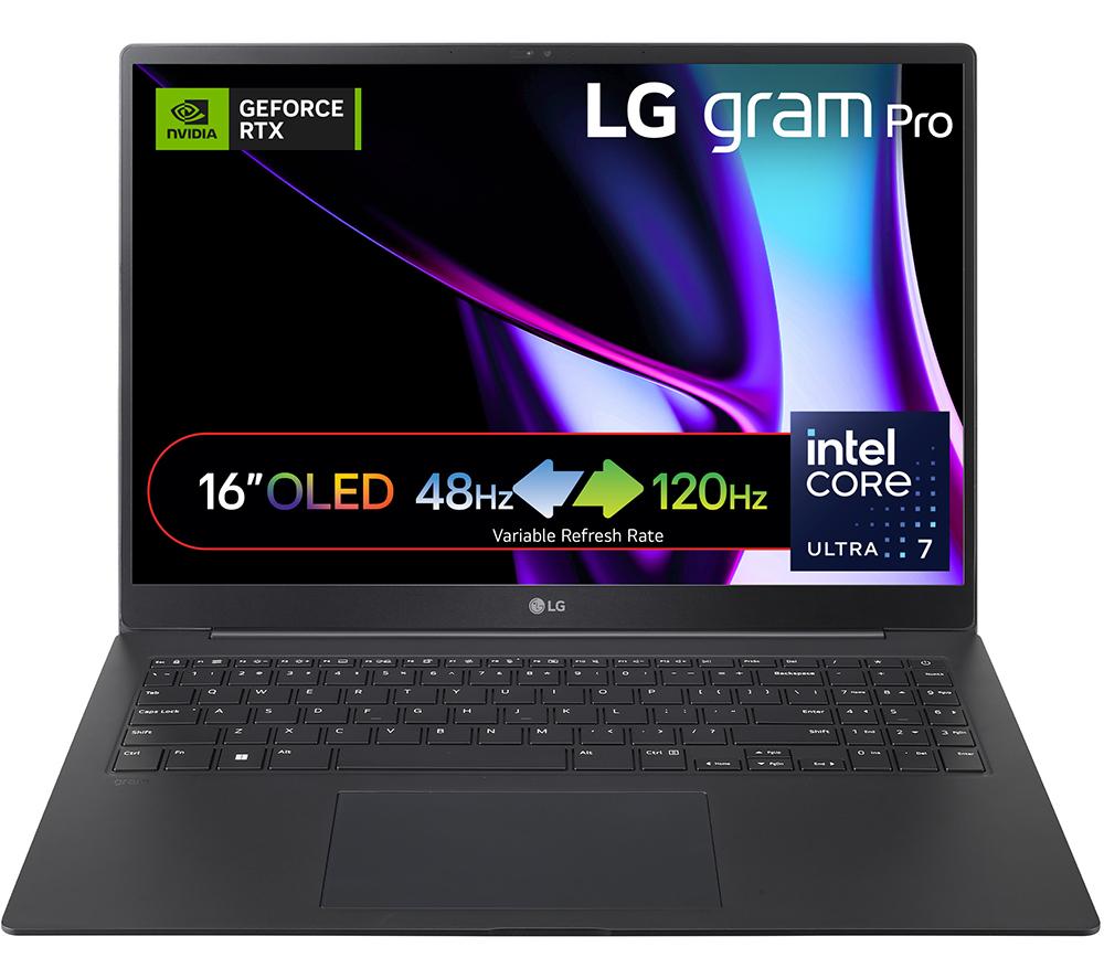 LG gram Pro 16 16Z90SP 16 Laptop - IntelCore? Ultra 7, 2 TB SSD, Black, Black