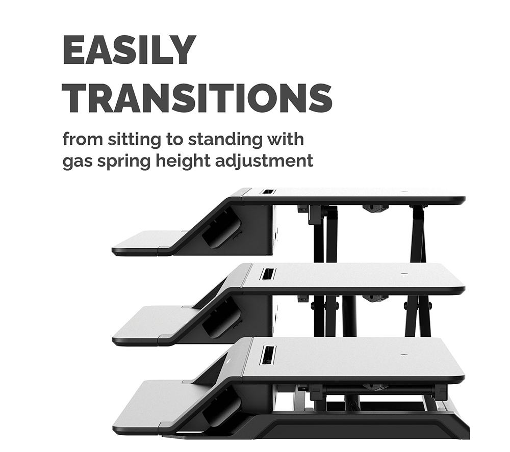 FELLOWES Lotus LT Standing Desk Converter - Black image number 5 of 8