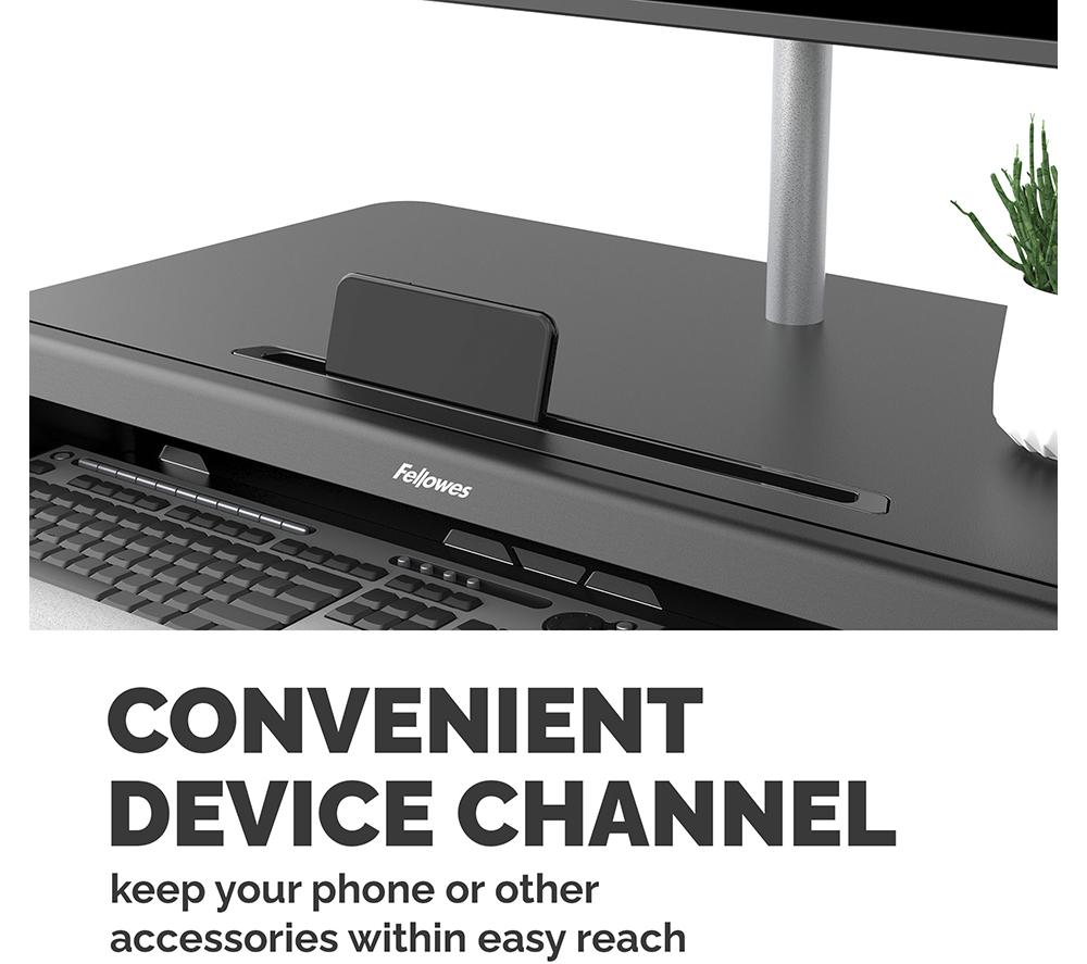 FELLOWES Lotus LT Standing Desk Converter - Black image number 7 of 8