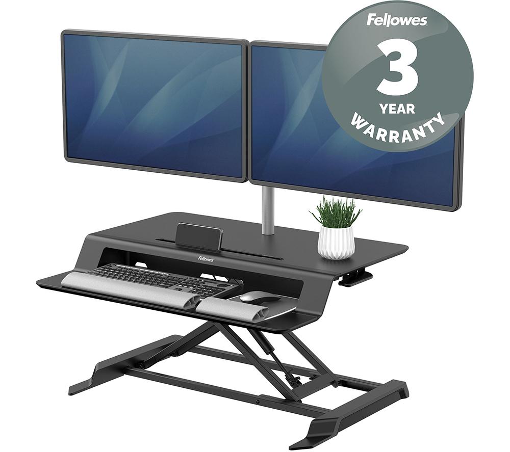 FELLOWES Lotus LT Standing Desk Converter - Black image number 8 of 8