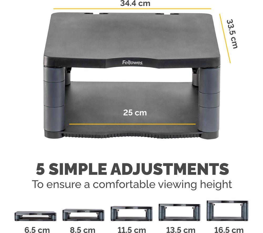 FELLOWES Premium Riser Monitor Stand - Graphite image number 4 of 8