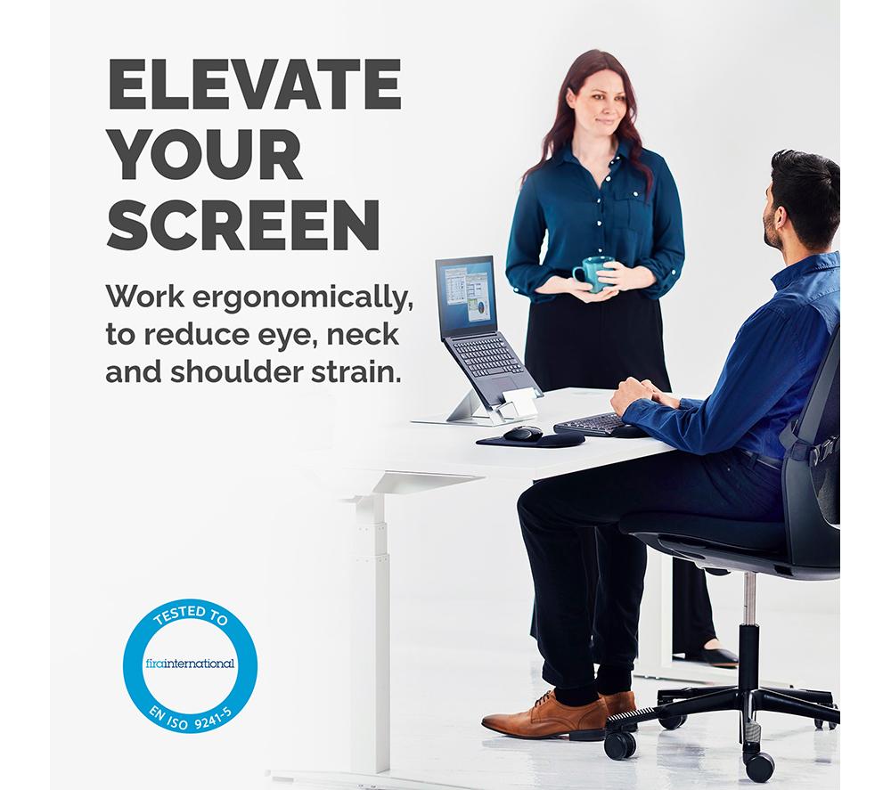 FELLOWES Hylyft Laptop Stand - Silver image number 2 of 8