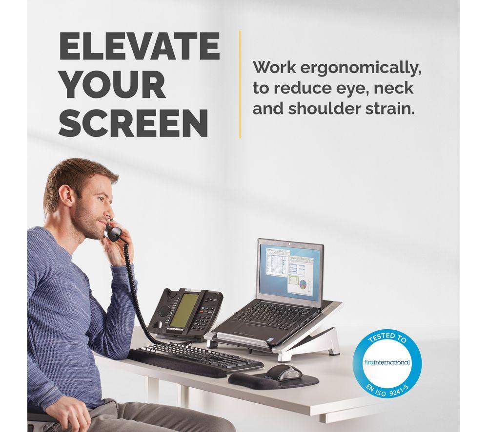 FELLOWES Office Suites Laptop Stand - Sliver & Black image number 2 of 6