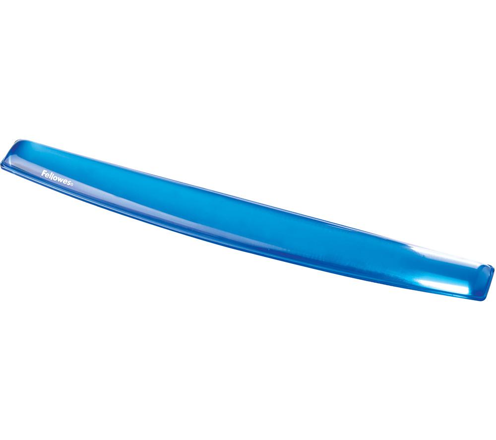 FELLOWES Crystal Gel Keyboard Wrist Rest - Blue image number 2 of 5