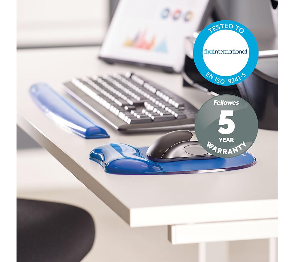 FELLOWES Crystal Gel Mouse Mat - Blue image number 4 of 4