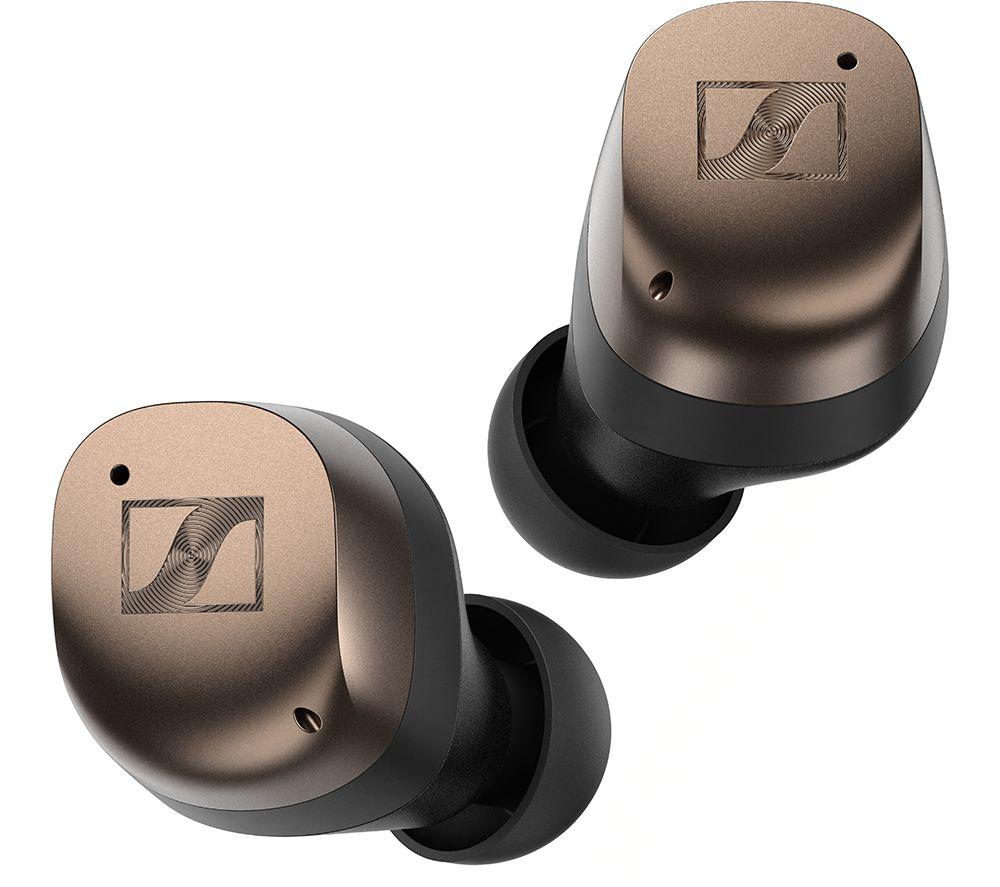 SENNHEISER Momentum MTW4 Wireless Bluetooth Noise-Cancelling Sports Earbuds - Black Copper, Black