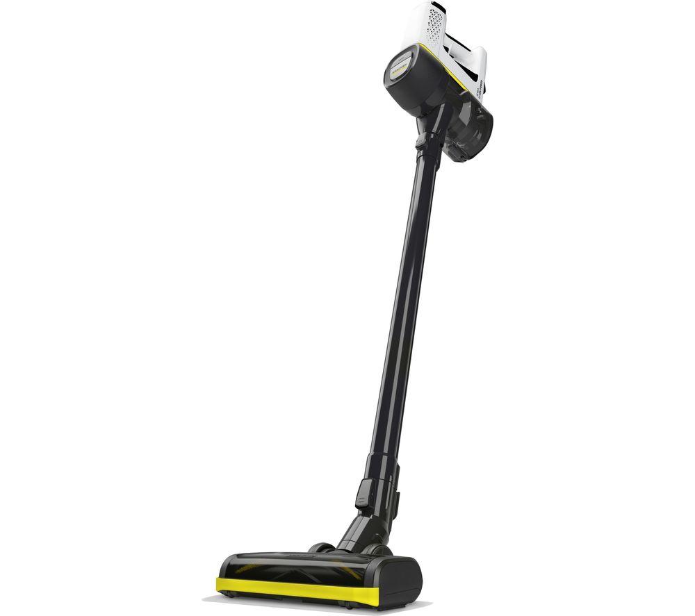 KARCHER VC 4 Cordless Vacuum Cleaner - White & Black, Black,White