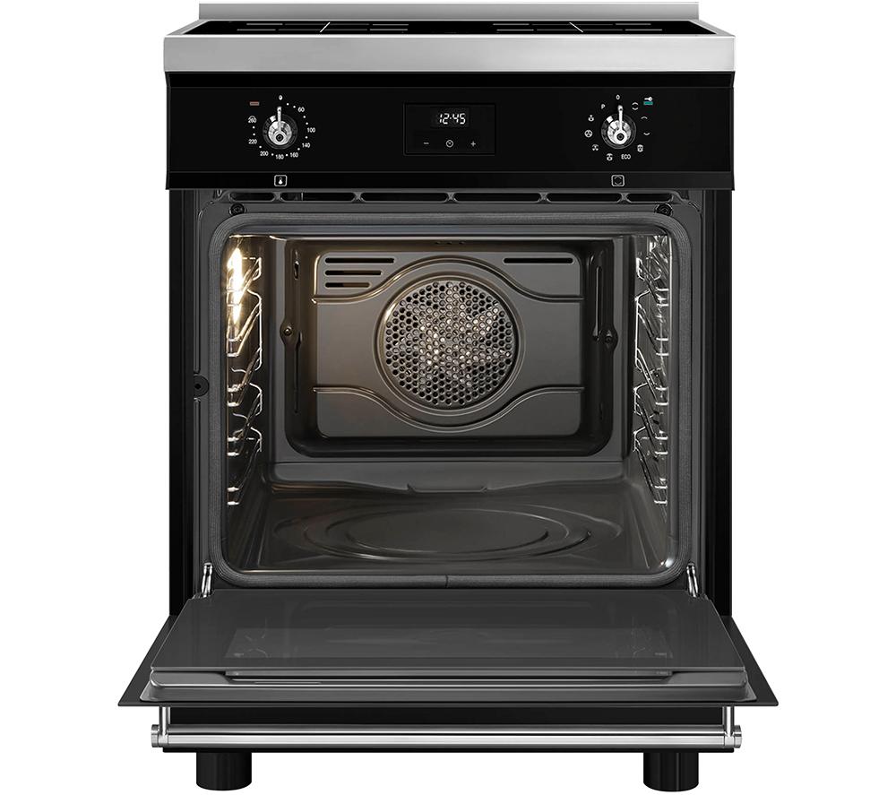 SMEG Concert C6IPBLT2 60 cm Electric Induction Pyrolytic Cooker - Black & Stainless Steel image number 3 of 5
