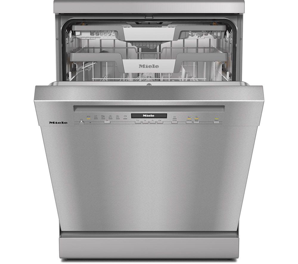 Miele AutoDos G7130 SC Full-size WiFi-enabled Dishwasher - Silver, White