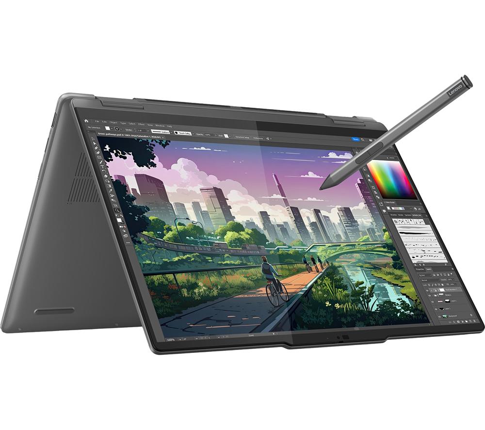 LENOVO Yoga 7 14 2 in 1 Laptop - Ryzen 7, 512 GB SSD, Grey, Silver/Grey