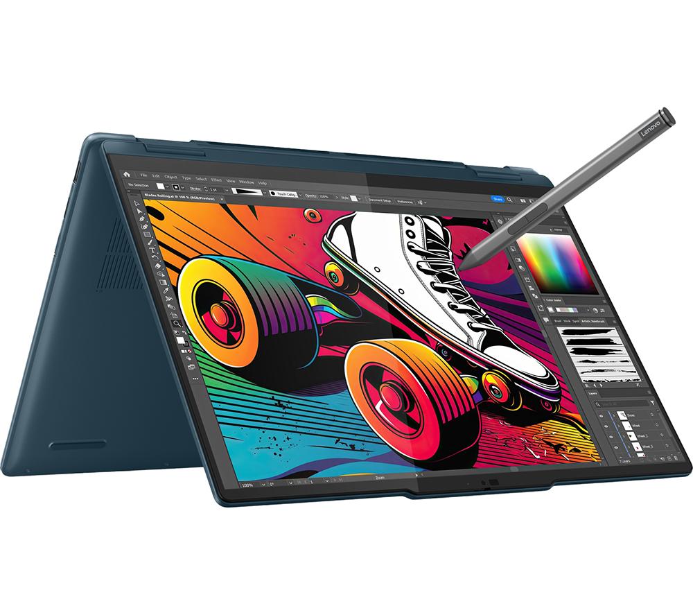 LENOVO Yoga 7 14 2 in 1 Laptop - IntelCore? Ultra 7, 512 GB SSD, Tidal Teal, Blue
