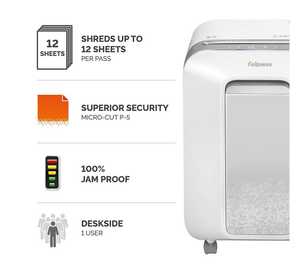 FELLOWES Powershred LX201 Micro Cut Paper Shredder image number 2 of 9