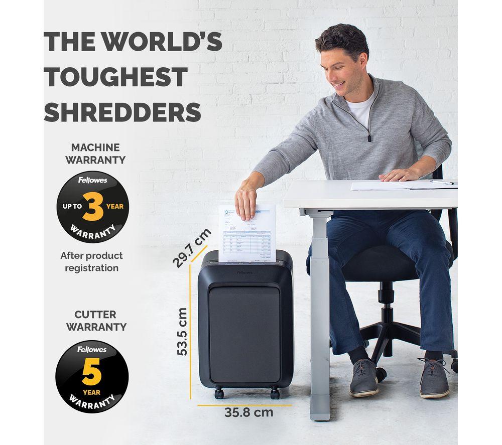 FELLOWES LX210 Mini Cut Paper Shredder image number 9 of 9