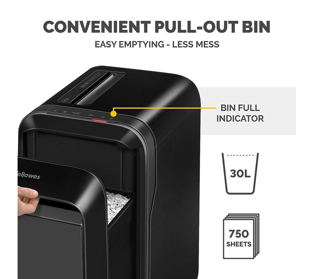 FELLOWES Powershred LX220 Mini Cut Paper Shredder image number 8 of 9