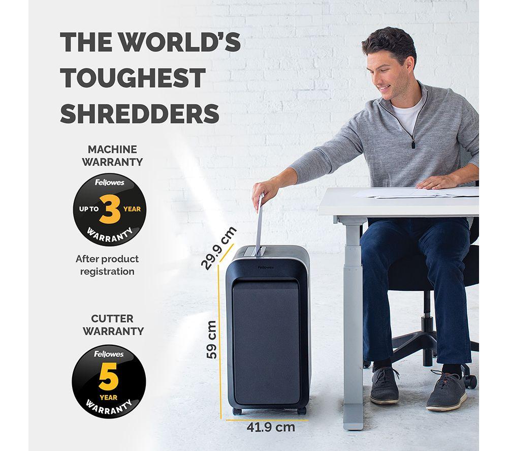 FELLOWES Powershred LX220 Mini Cut Paper Shredder image number 9 of 9