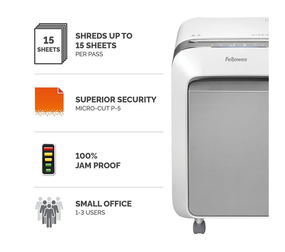 FELLOWES Powershred LX211 Micro Cut Paper Shredder image number 2 of 9