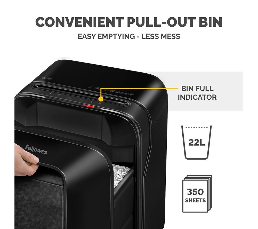 FELLOWES Powershred LX200 Mini Cut Paper Shredder image number 9 of 10