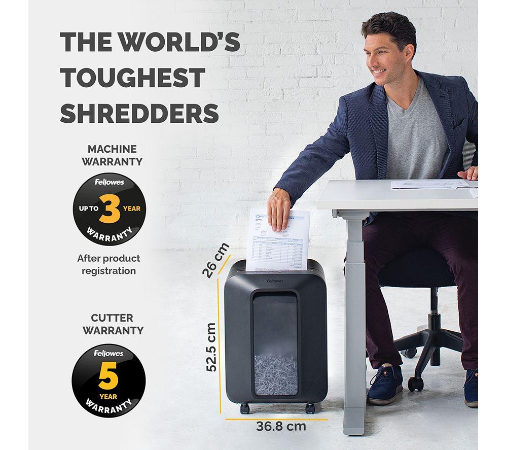 FELLOWES Powershred LX200 Mini Cut Paper Shredder image number 10 of 10