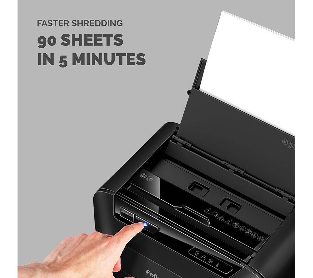 FELLOWES AutoMax 90M Mini Cut Paper Shredder image number 3 of 9