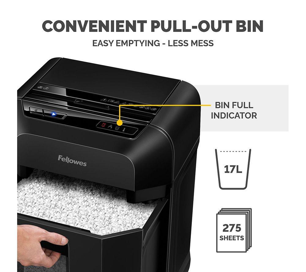 FELLOWES AutoMax 90M Mini Cut Paper Shredder image number 8 of 9