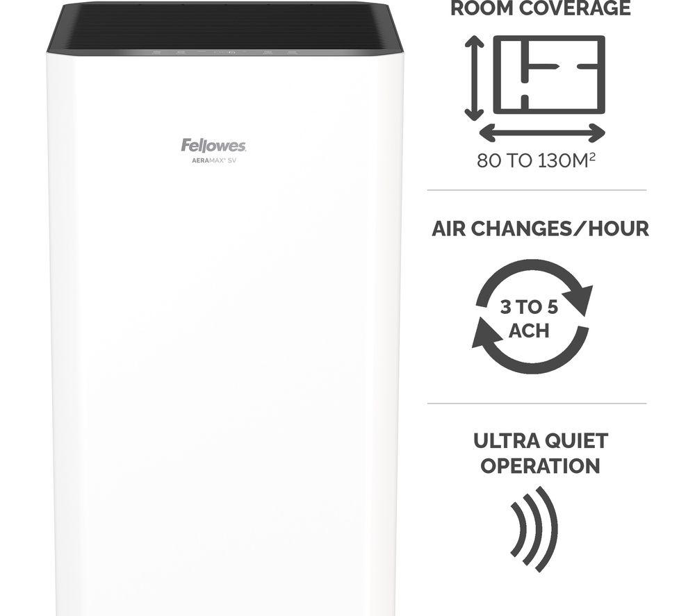 FELLOWES AeraMax SV Air Purifier - White & Black image number 3 of 8