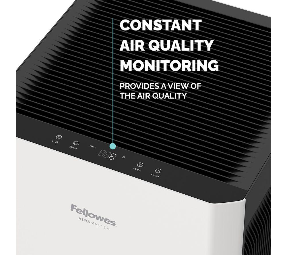 FELLOWES AeraMax SV Air Purifier - White & Black image number 4 of 8
