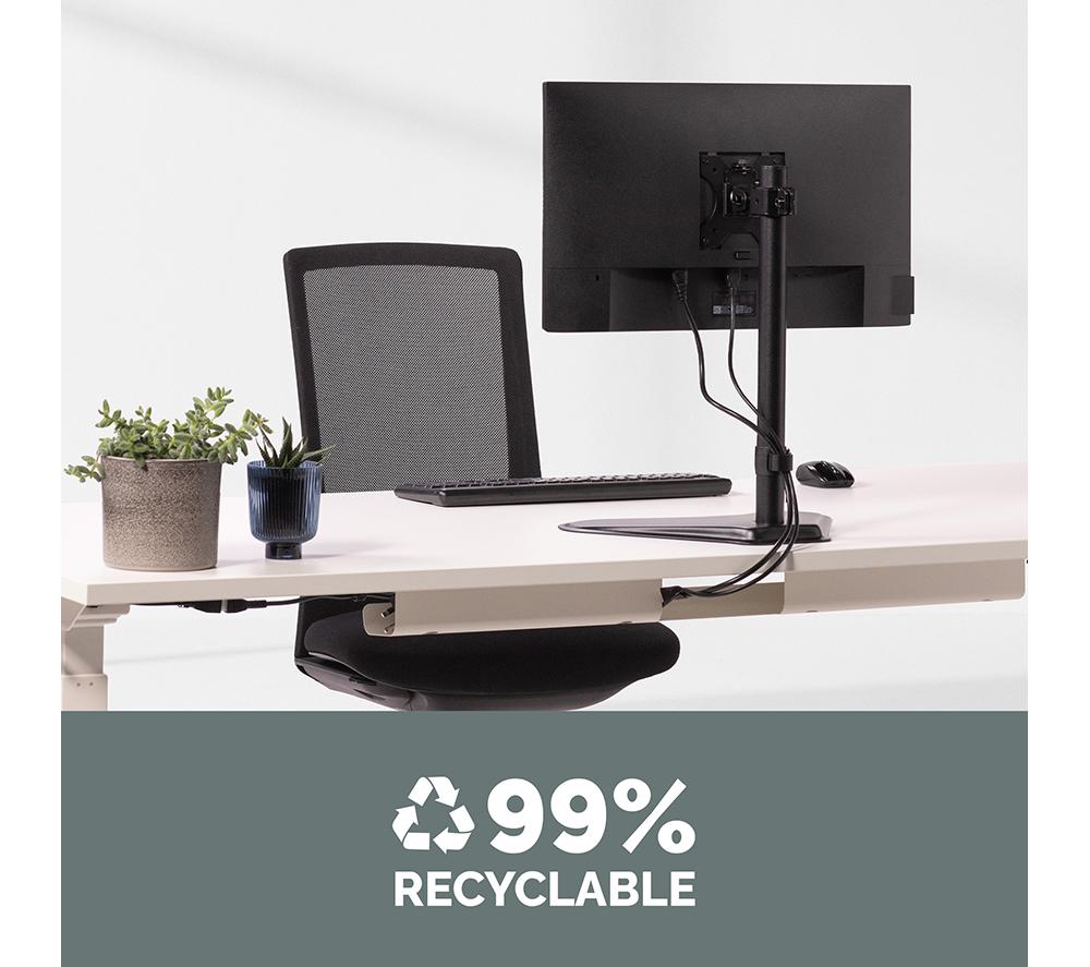 FELLOWES Seasa Single Arm Tilt 32" Monitor Stand image number 5 of 5