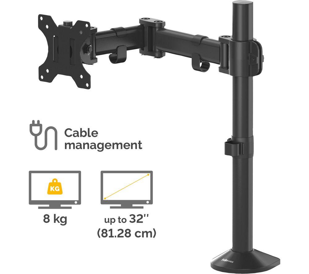 FELLOWES Reflex Single Arm Tilt & Swivel 32" Monitor Desk Mount image number 3 of 5