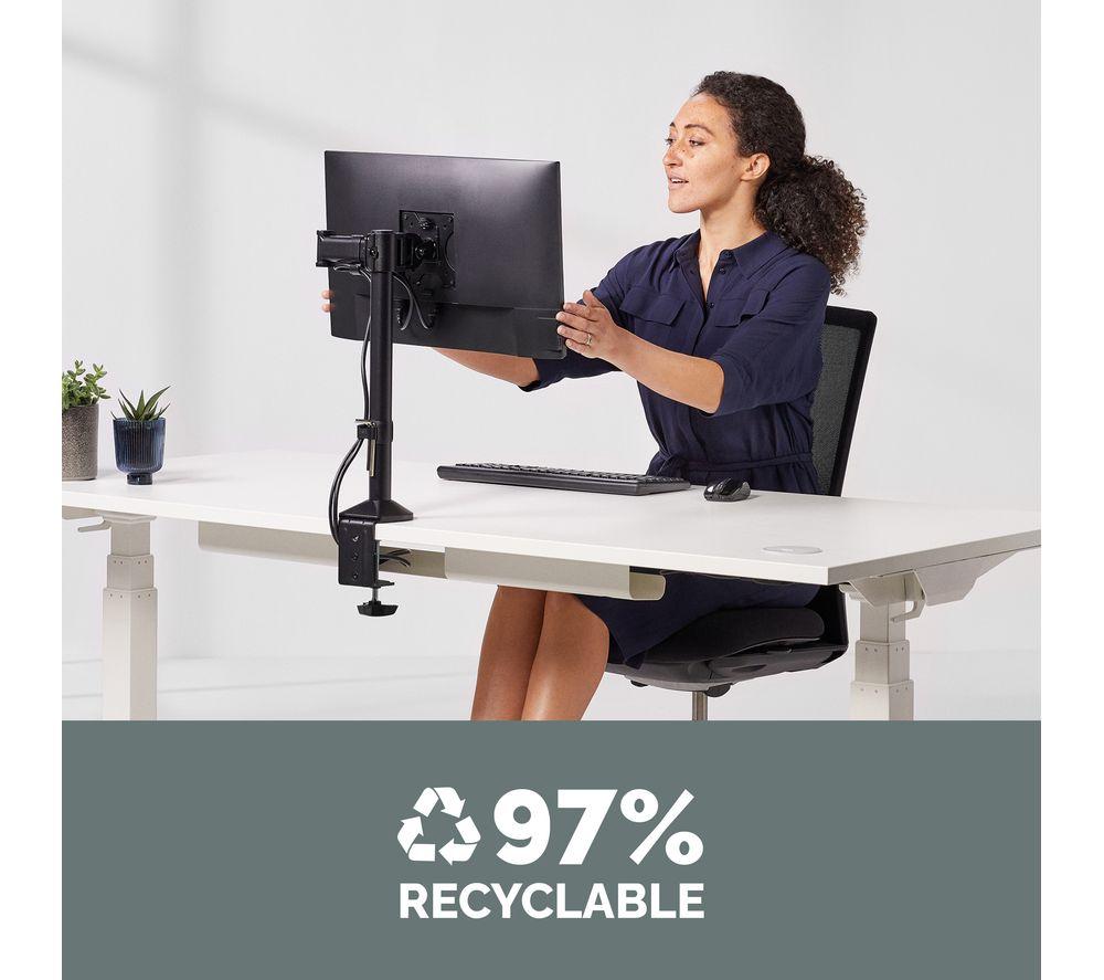 FELLOWES Reflex Single Arm Tilt & Swivel 32" Monitor Desk Mount image number 5 of 5