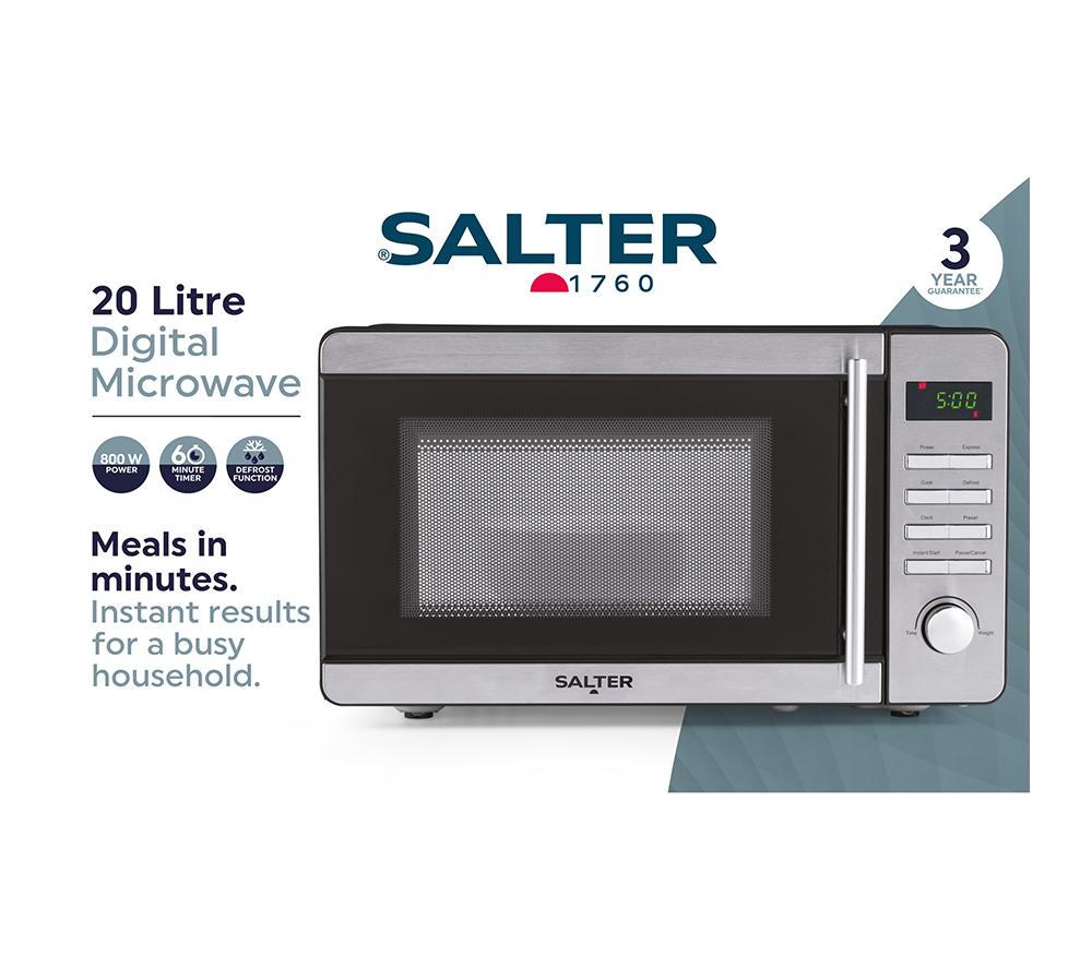SALTER EK5746 Solo Microwave - Stainless Steel image number 2 of 6