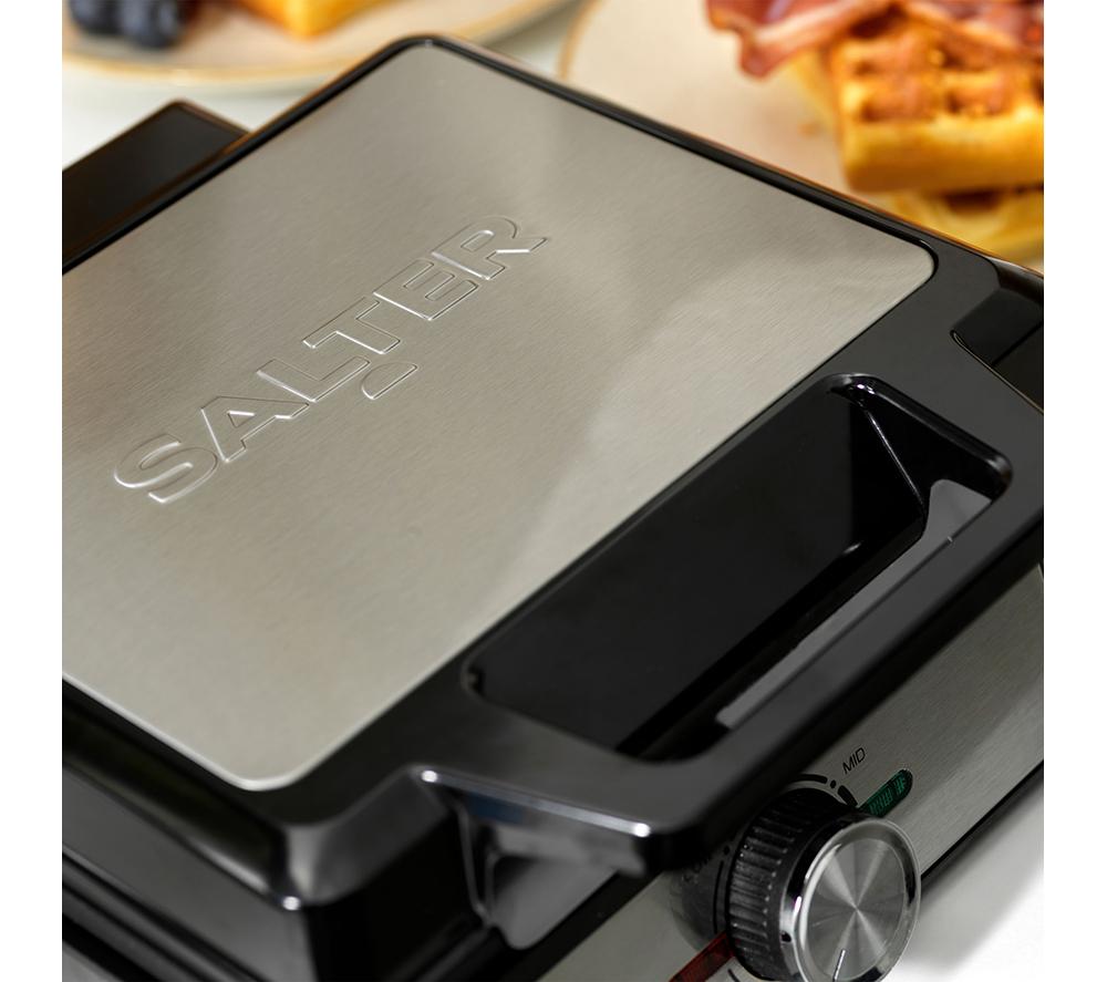 SALTER Deep Fill EK5848 Waffle Maker - Black & Stainless Steel image number 6 of 6