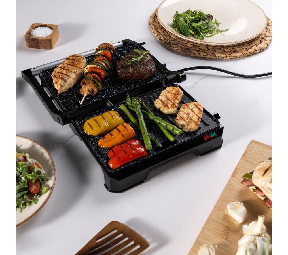 SALTER Megastone EK5856 Health Panini Press & Grill - Black image number 5 of 10