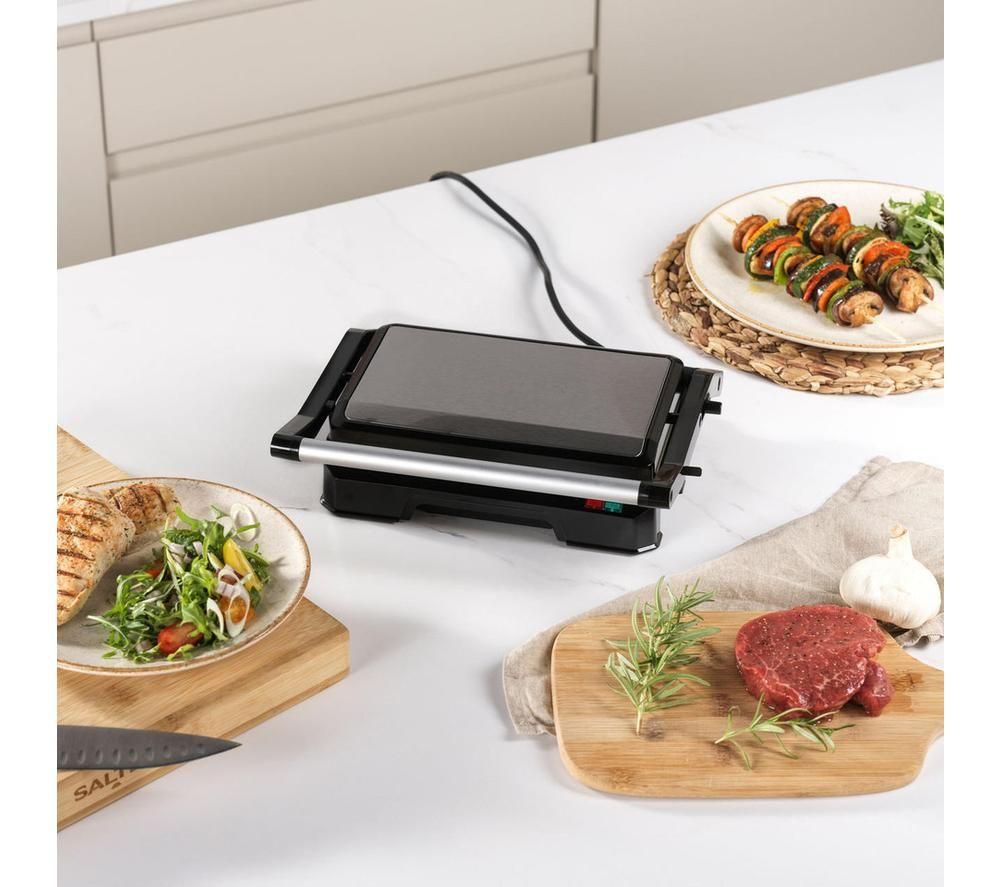 SALTER Megastone EK5856 Health Panini Press & Grill - Black image number 8 of 10
